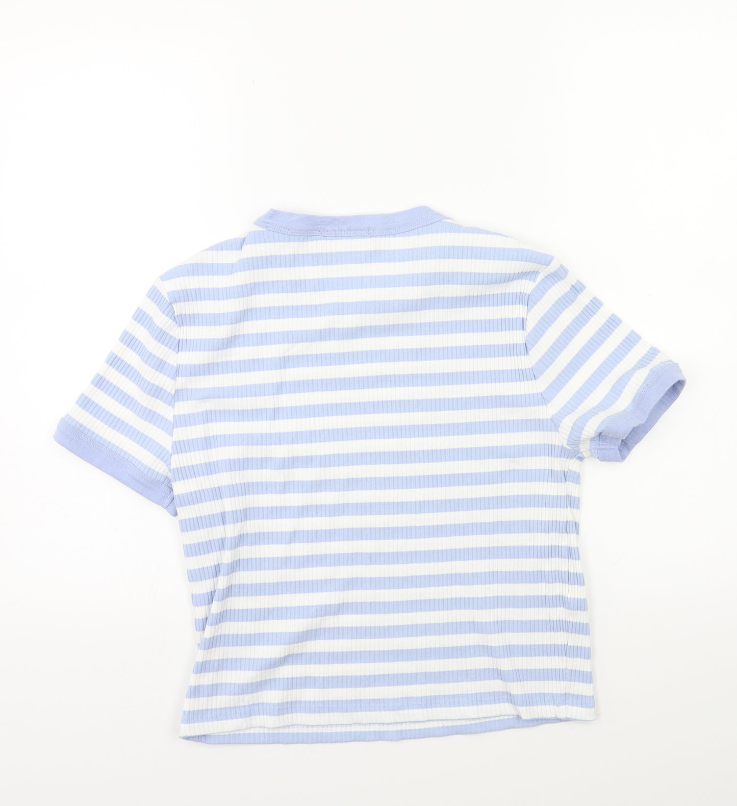 ASOS Womens Blue Striped  Basic T-Shirt Size 16