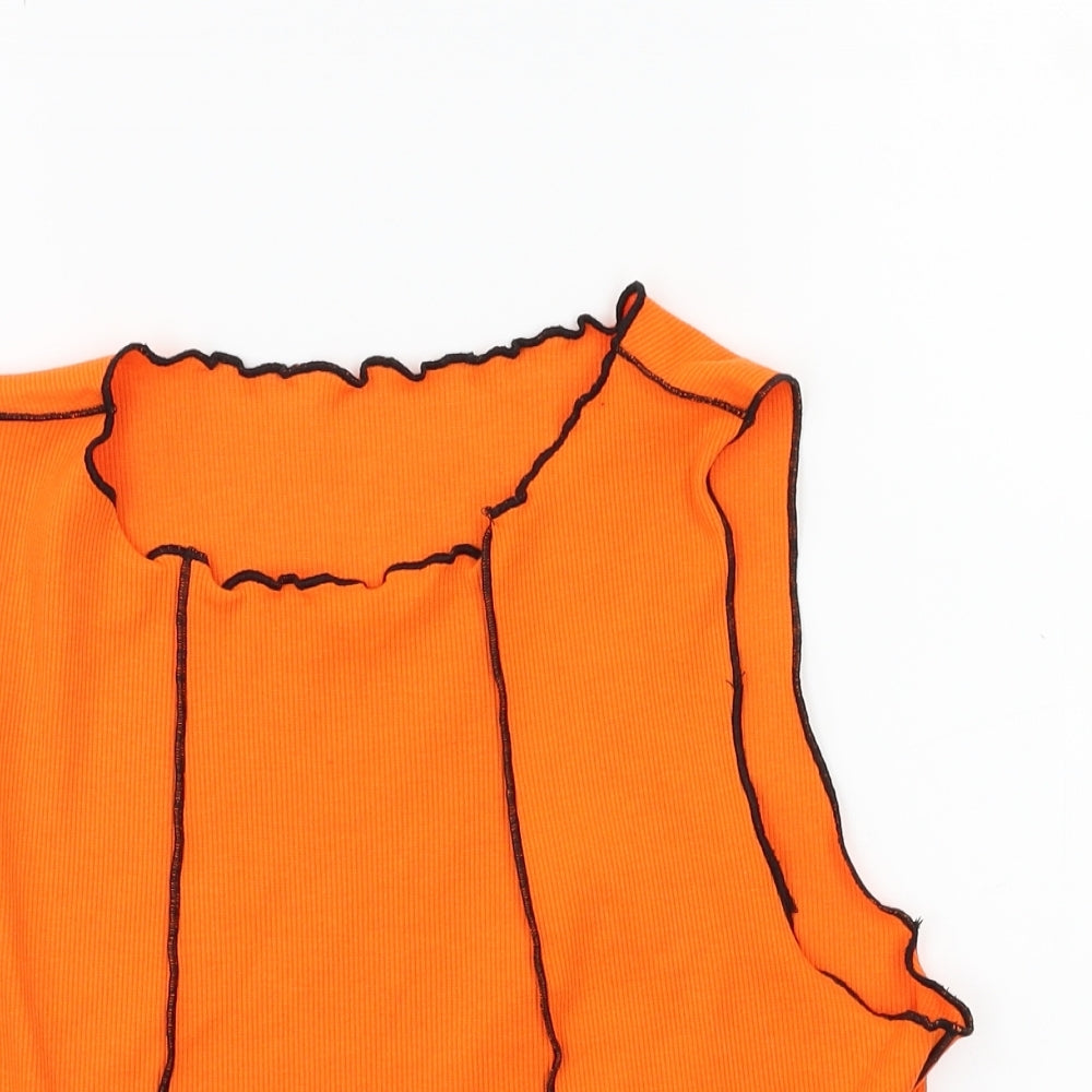 SheIn Womens Orange   Basic Tank Size XL