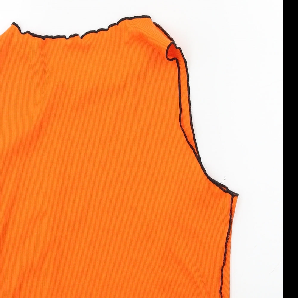 SheIn Womens Orange   Basic Tank Size XL