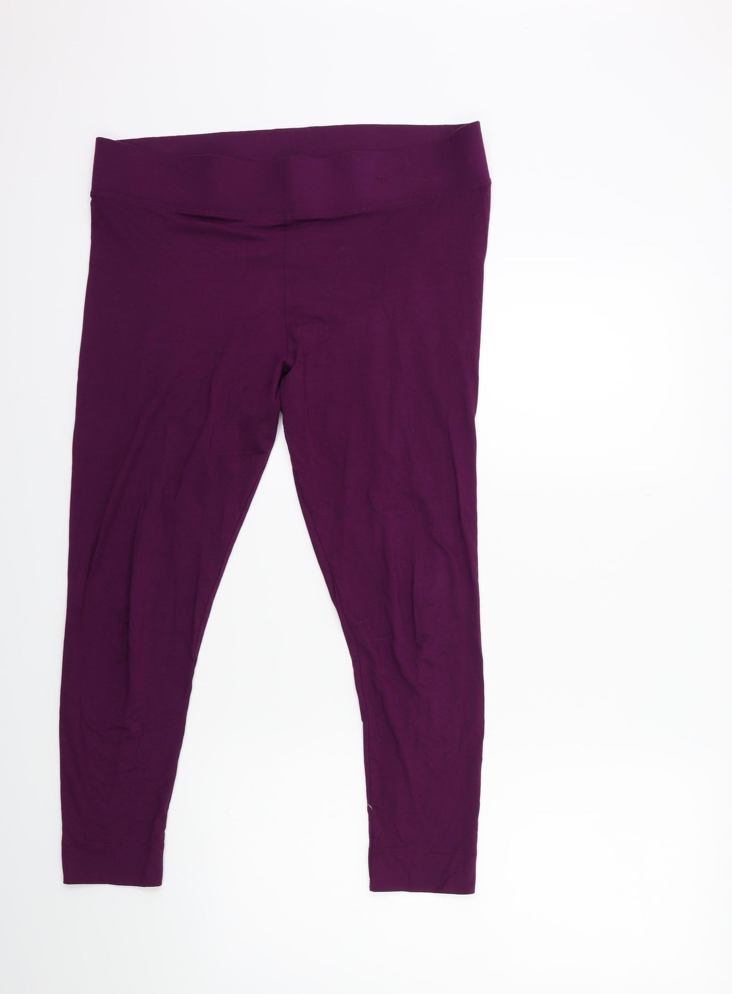 Marks and Spencer Womens Purple   Capri Leggings Size 18 L25 in