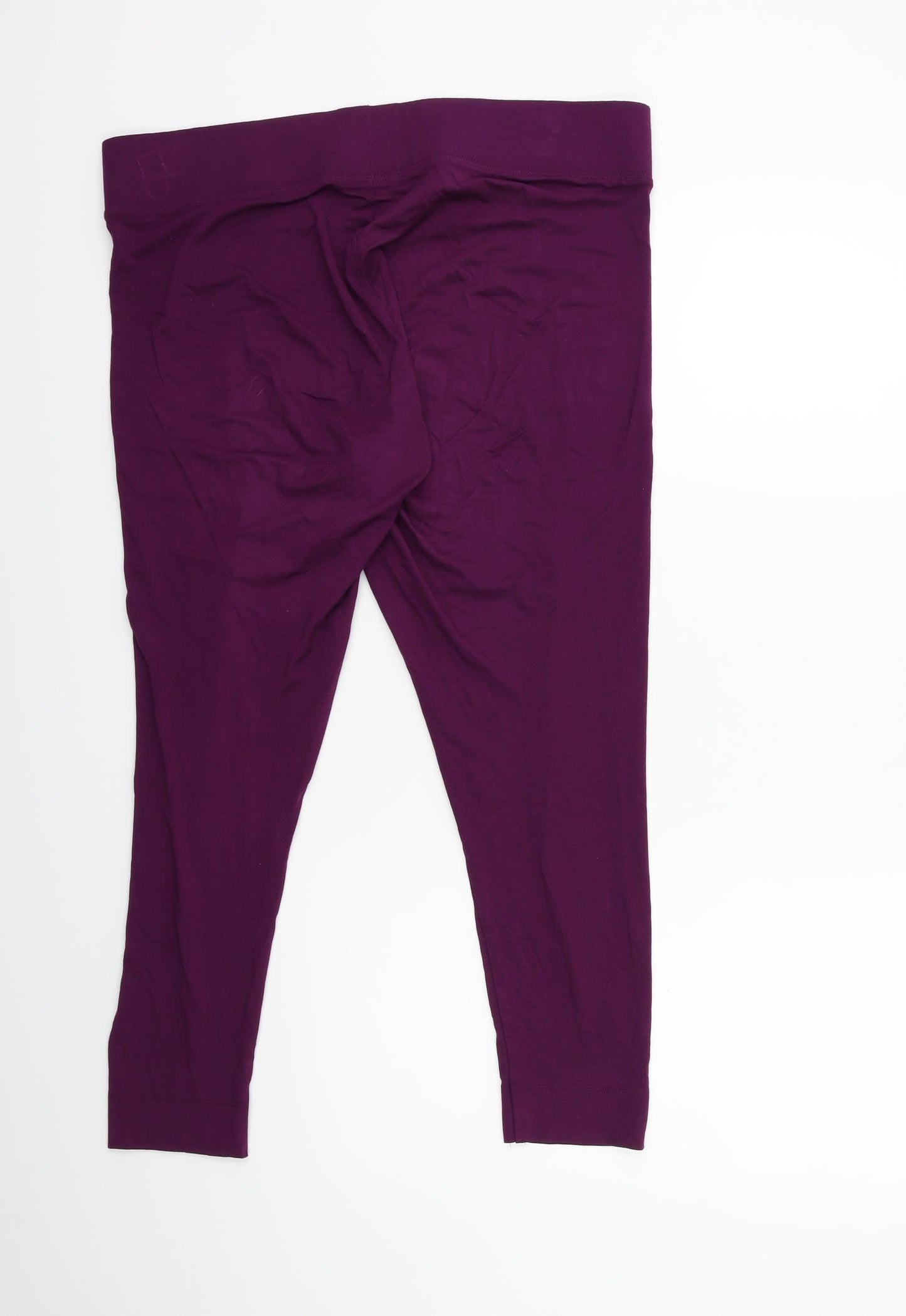Marks and Spencer Womens Purple   Capri Leggings Size 18 L25 in