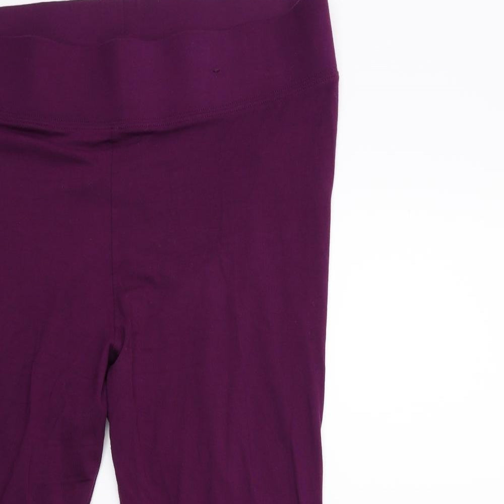 Marks and Spencer Womens Purple   Capri Leggings Size 18 L25 in