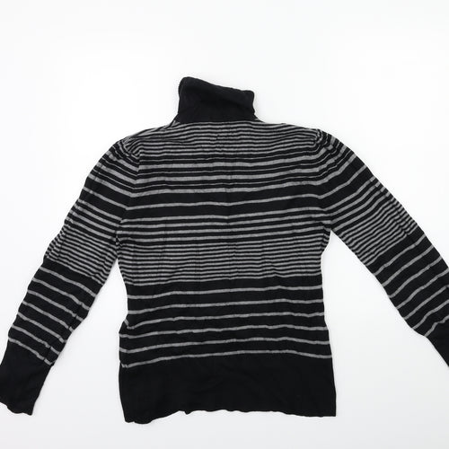 Autonomy Womens Green Striped Knit Pullover Jumper Size 12