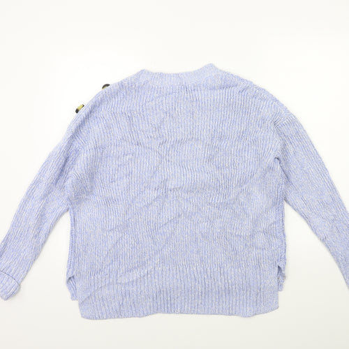 Marks and Spencer Womens Blue  Knit Pullover Jumper Size 14