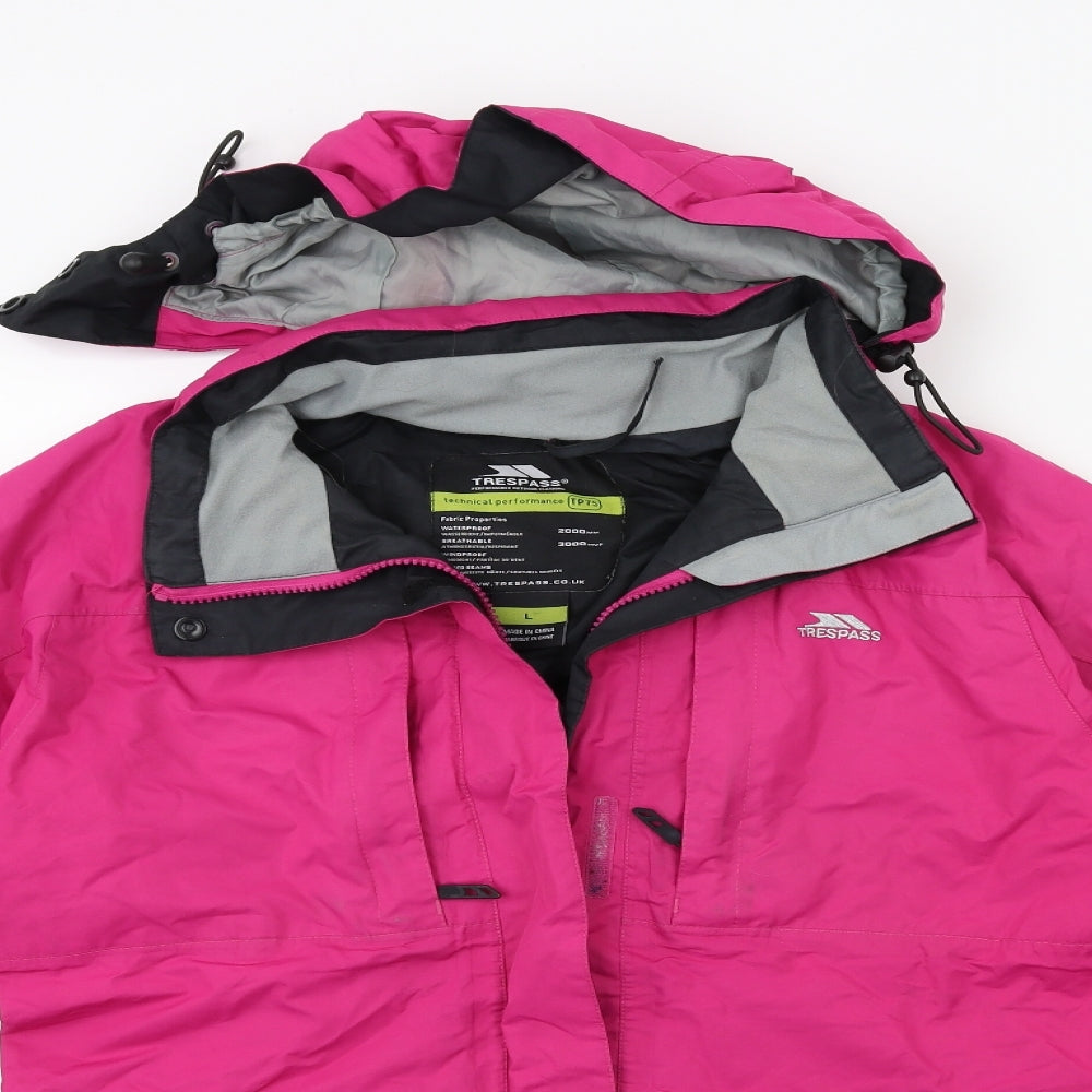 Trespass Womens Pink   Rain Coat Coat Size L