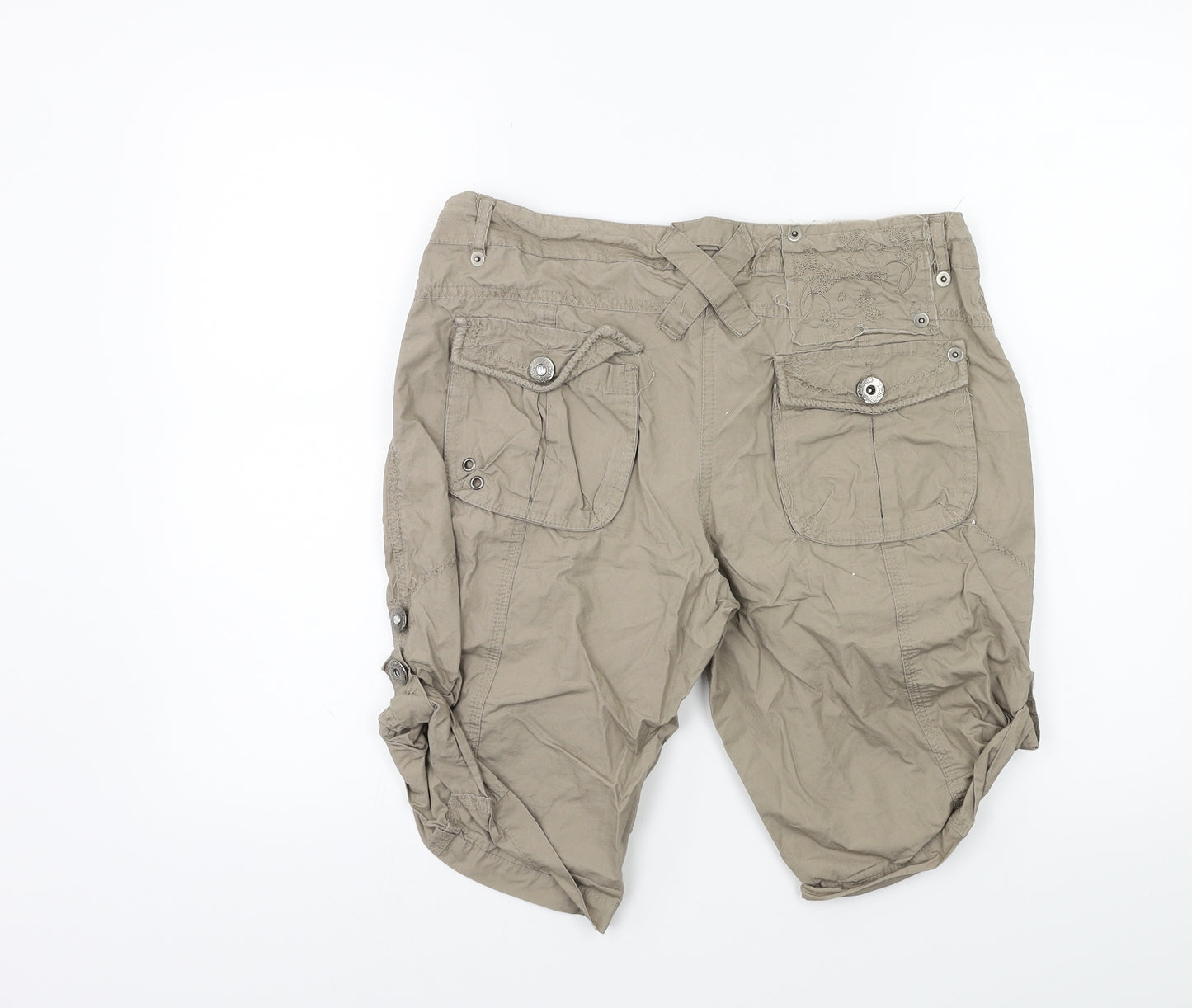 Papaya Womens Brown   Cargo Shorts Size 10