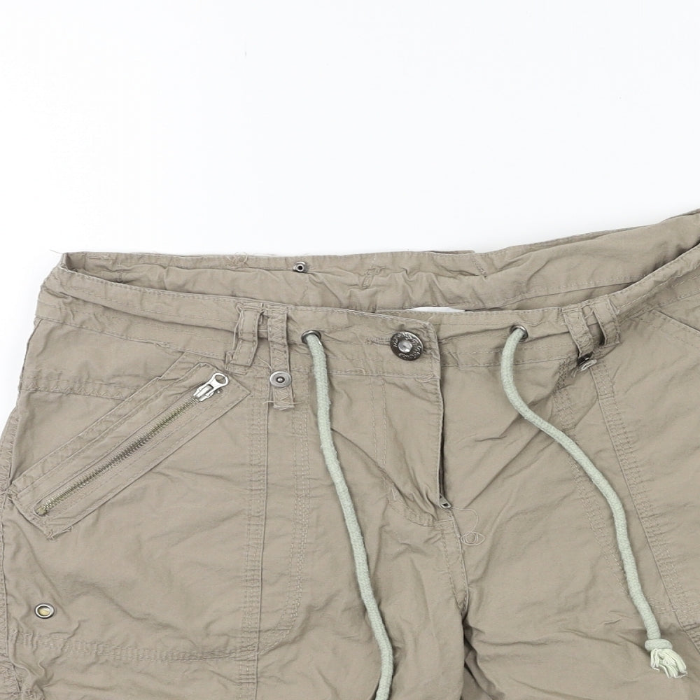 Papaya Womens Brown   Cargo Shorts Size 10