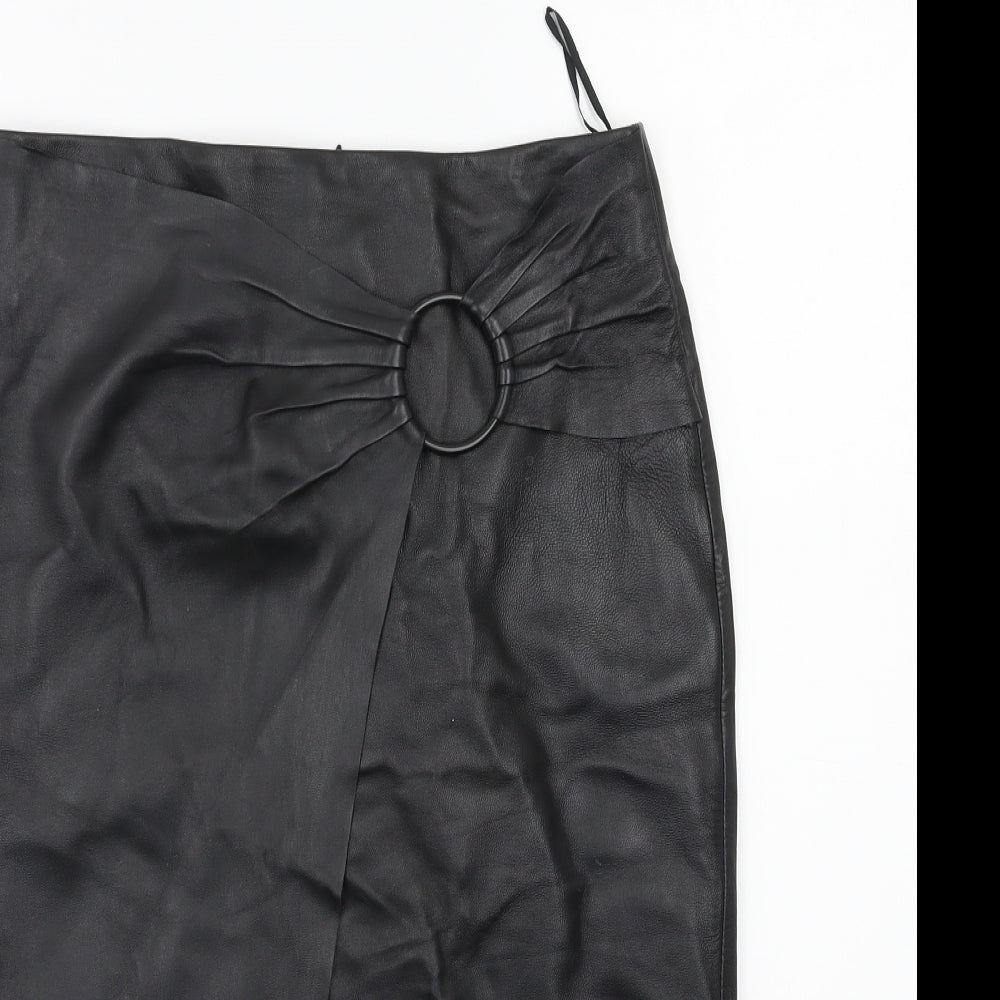 Mango Womens Black   Straight & Pencil Skirt Size 8