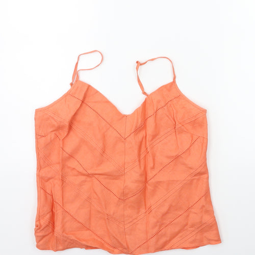 Marks and Spencer Womens Orange   Basic Tank Size 12