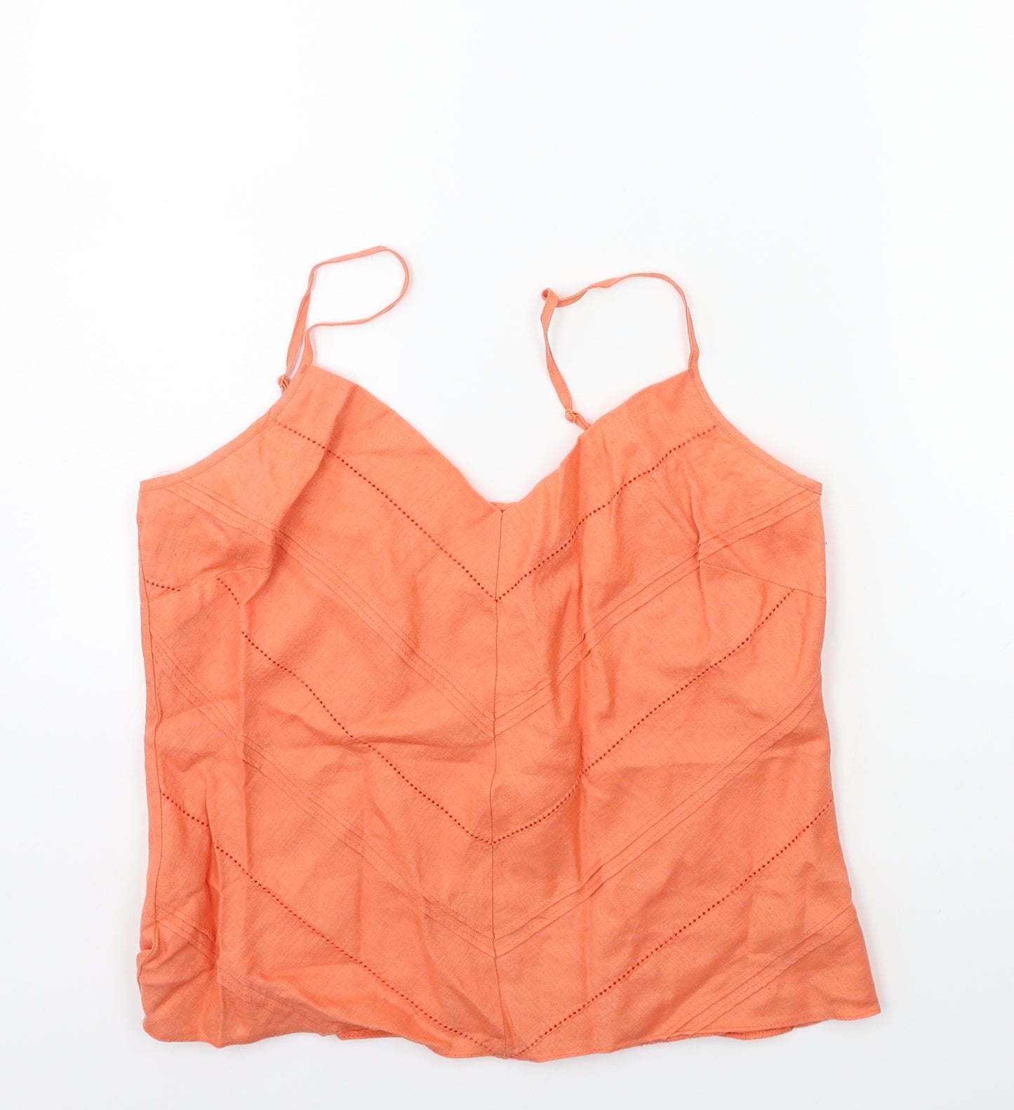 Marks and Spencer Womens Orange   Basic Tank Size 12
