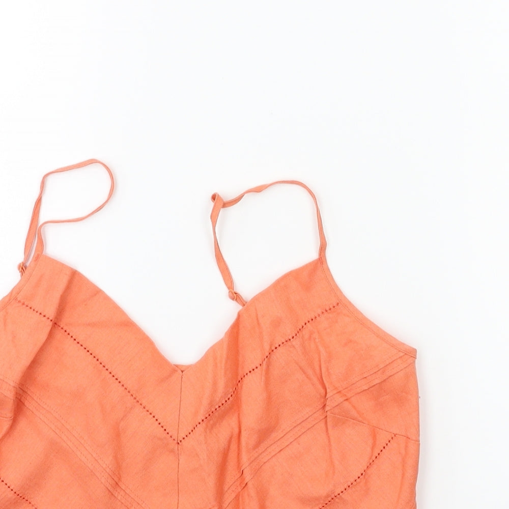 Marks and Spencer Womens Orange   Basic Tank Size 12