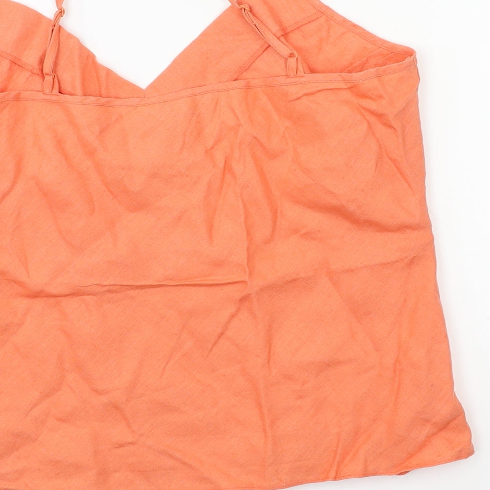 Marks and Spencer Womens Orange   Basic Tank Size 12
