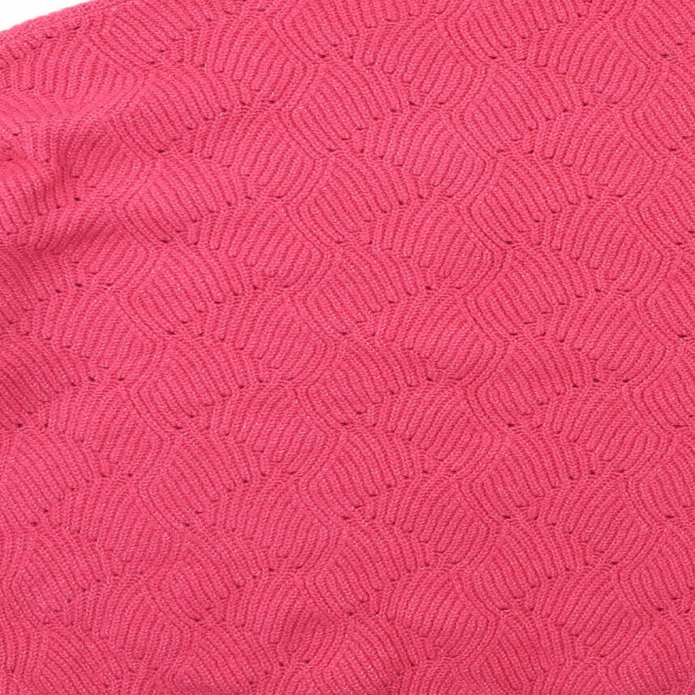 F&F Womens Pink  Knit Pullover Jumper Size 18