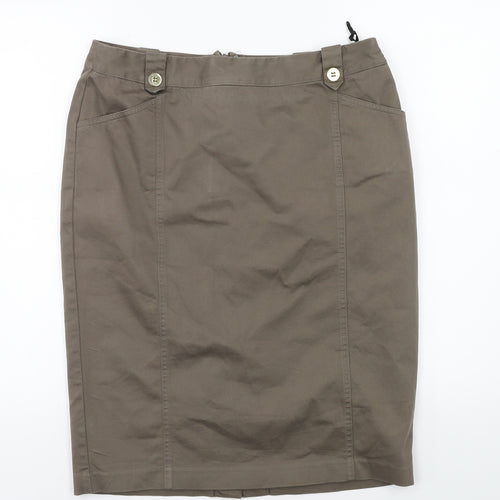 Marks and Spencer Womens Green   Straight & Pencil Skirt Size 12