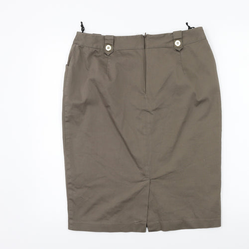 Marks and Spencer Womens Green   Straight & Pencil Skirt Size 12