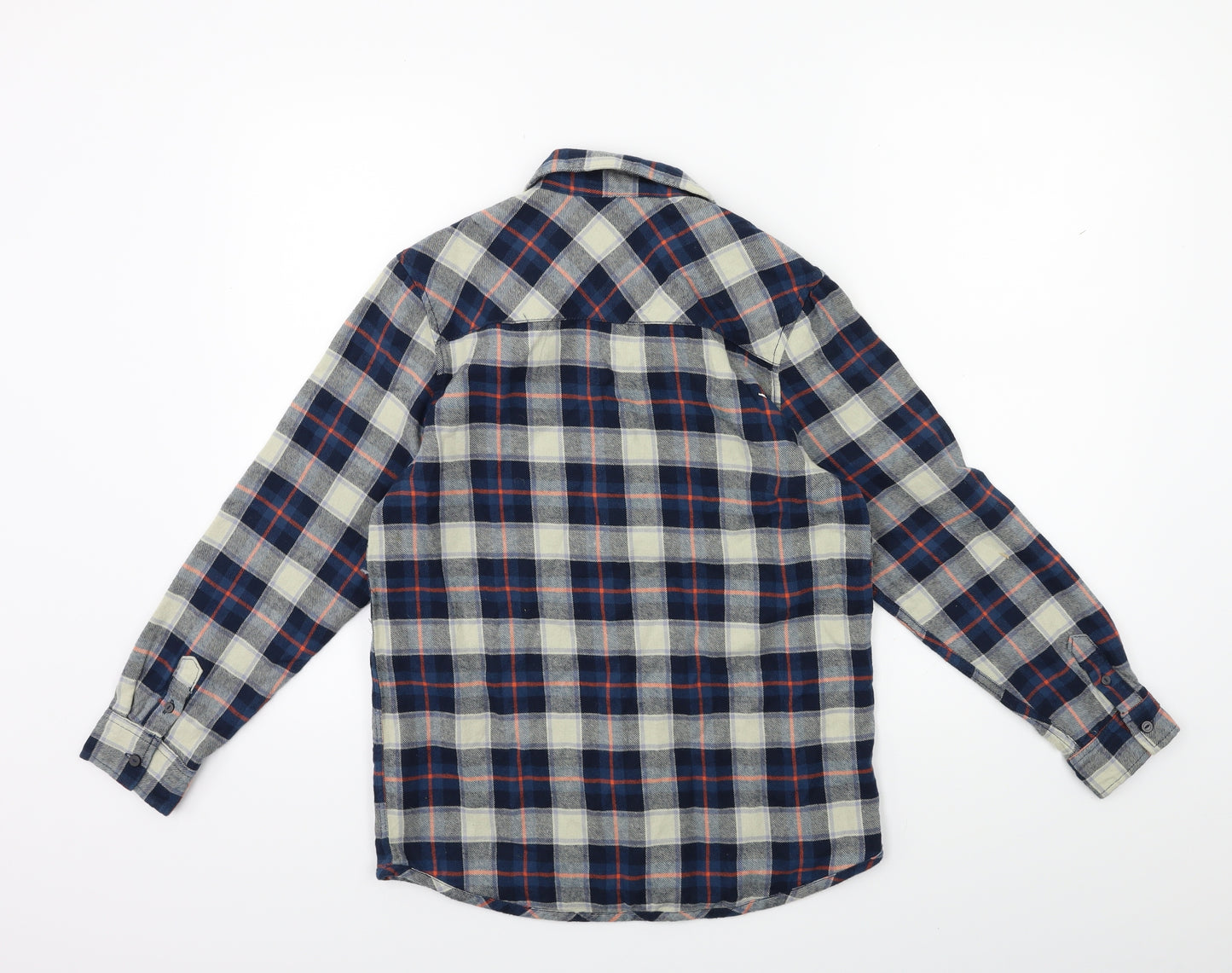 NEXT Boys Blue Check  Basic Button-Up Size 11 Years