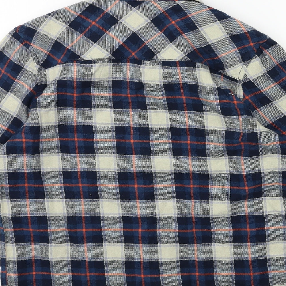 NEXT Boys Blue Check  Basic Button-Up Size 11 Years