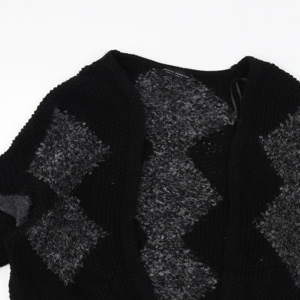 Dorothy Perkins Womens Black  Knit Cardigan Jumper Size M