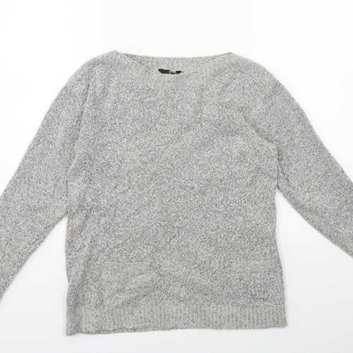 M&Co Womens Grey  Knit Pullover Jumper Size 12