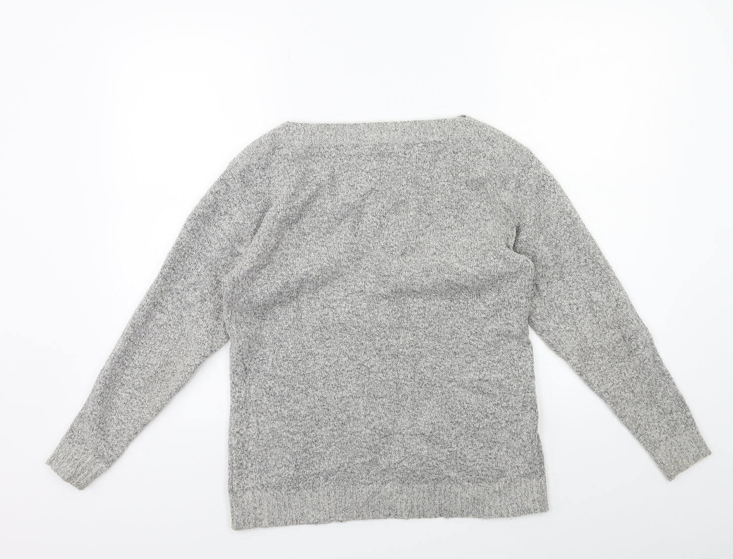 M&Co Womens Grey  Knit Pullover Jumper Size 12