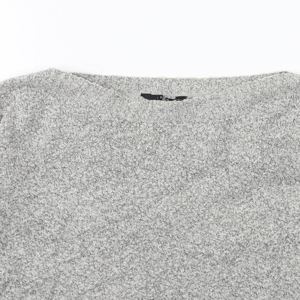 M&Co Womens Grey  Knit Pullover Jumper Size 12