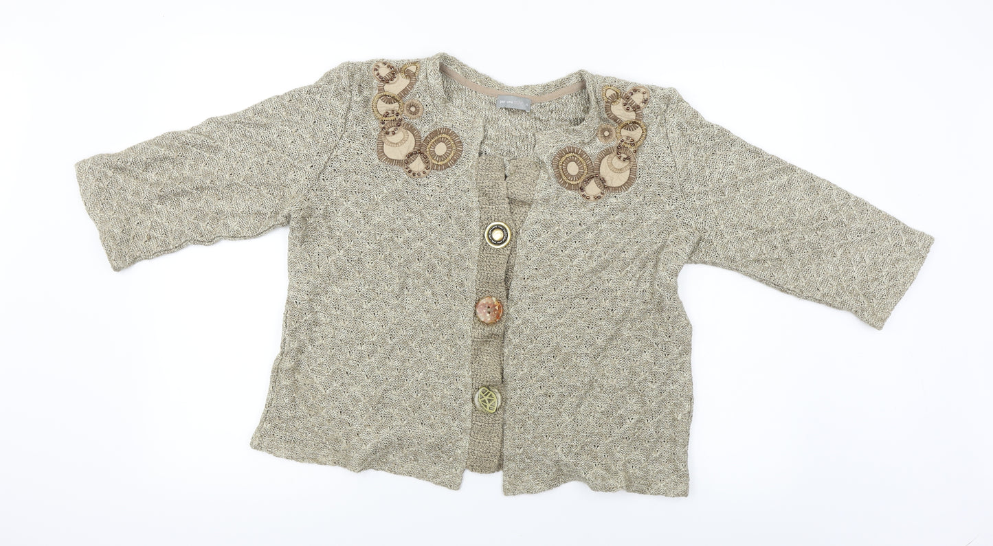 Per Una  Womens Beige   Cardigan Jumper Size XL
