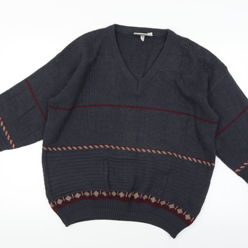 the knitwear collection  Mens Grey   Pullover Jumper Size M