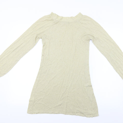 Miso  Womens Beige   Basic Blouse Size 8