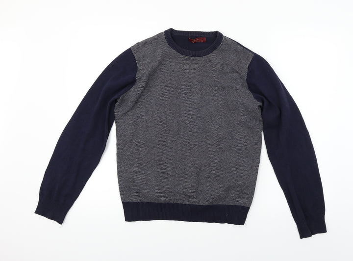 Springfield Mens Blue Pullover Jumper Size S