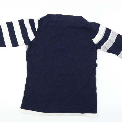 Bonmarché  Womens Blue Striped  Pullover Jumper Size XS