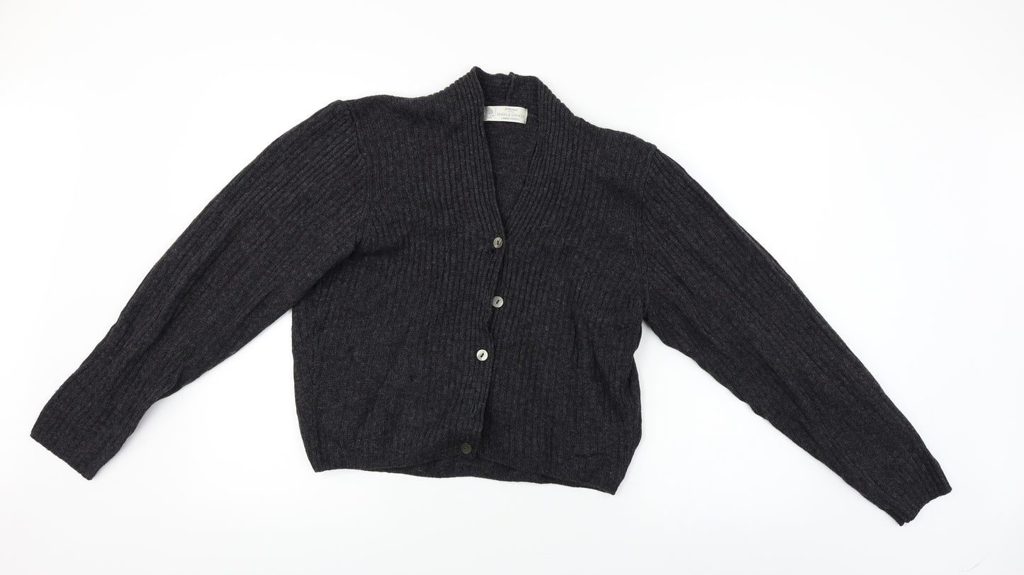 Marks and Spencer  Womens Grey   Cardigan Jumper Size 10