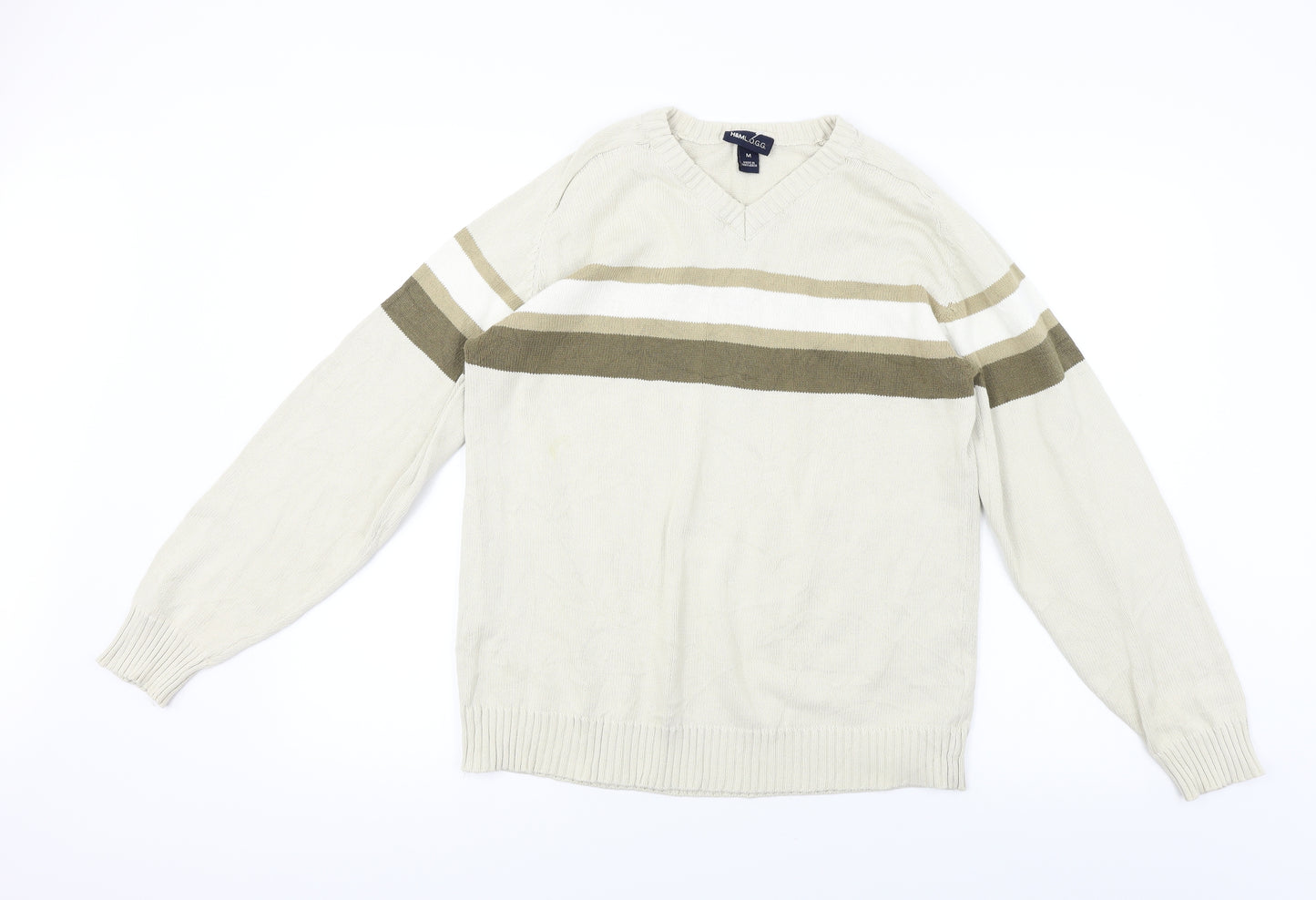 H&M  Mens Beige   Pullover Jumper Size M