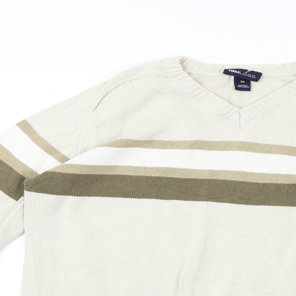 H&M  Mens Beige   Pullover Jumper Size M