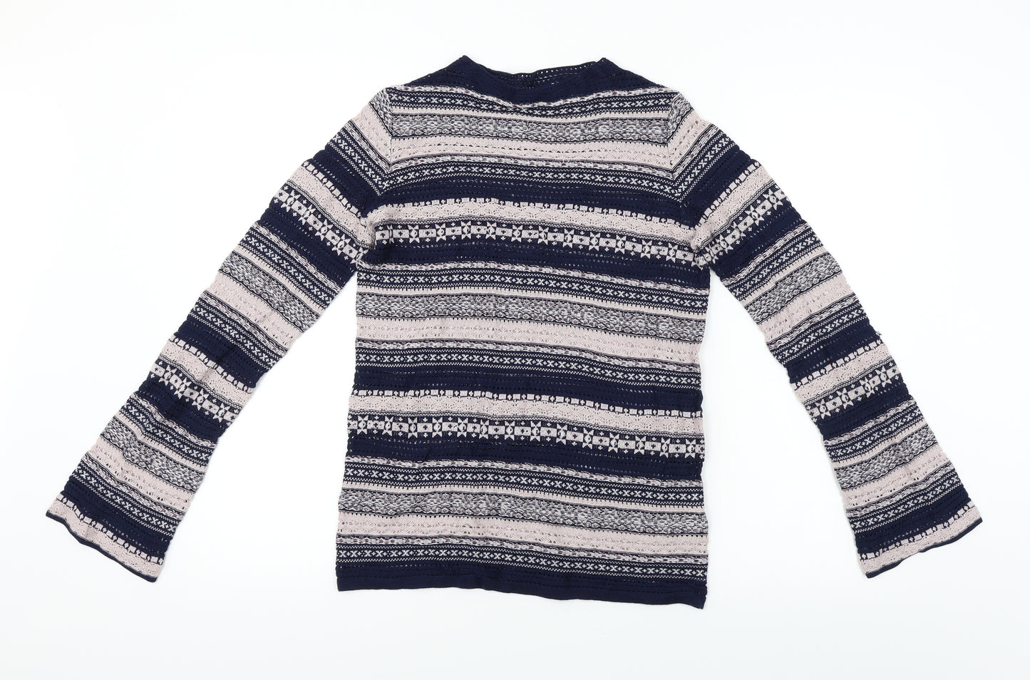 NEXT  Womens Blue Striped  Pullover Jumper Size 8