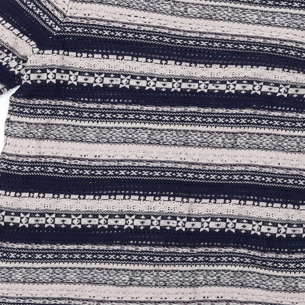NEXT  Womens Blue Striped  Pullover Jumper Size 8