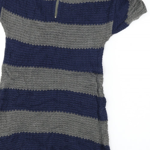 George  Womens Grey Striped  Bodycon  Size 8