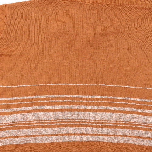 victoria eve Womens Orange   Pullover Jumper Size M