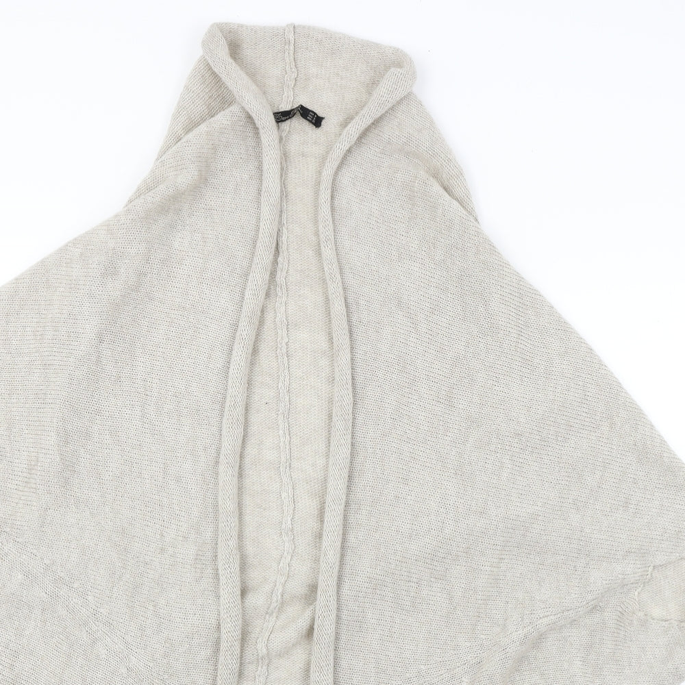 Zara Knit Womens Beige   Cardigan Jumper Size M