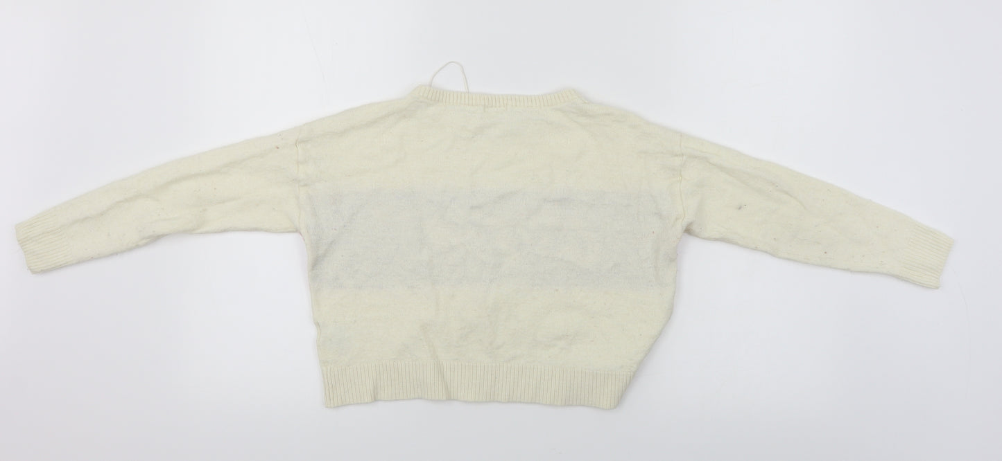 GU Girls Ivory   Pullover Jumper Size S