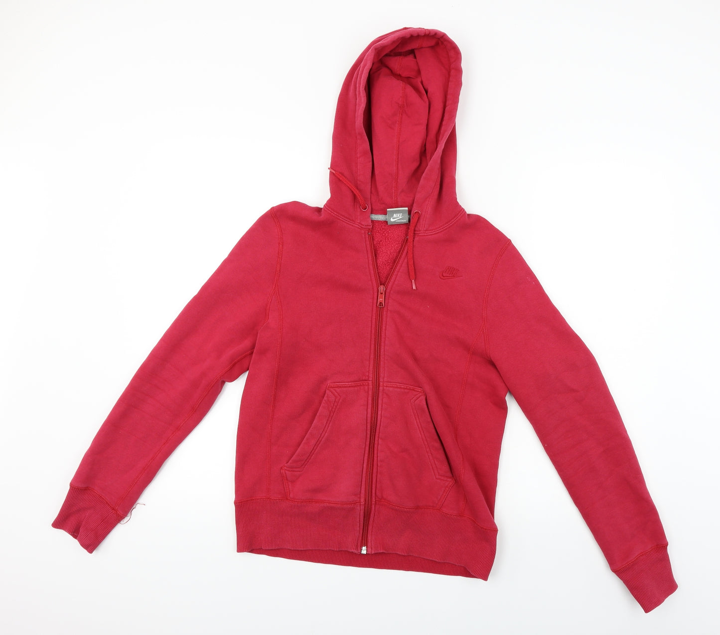 Nike  Womens Red   Full Zip Hoodie Size S