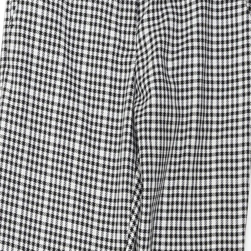 River Island  Womens White Check  Trousers  Size 8 L24 in