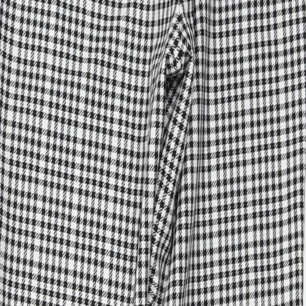 River Island  Womens White Check  Trousers  Size 8 L24 in