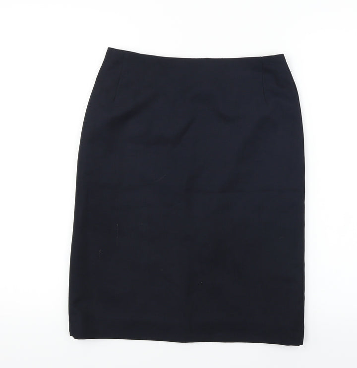 Brooke Taverner Womens Blue Bandage Skirt Size 28 in
