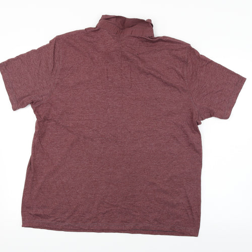 George  Mens Purple    Polo Size L