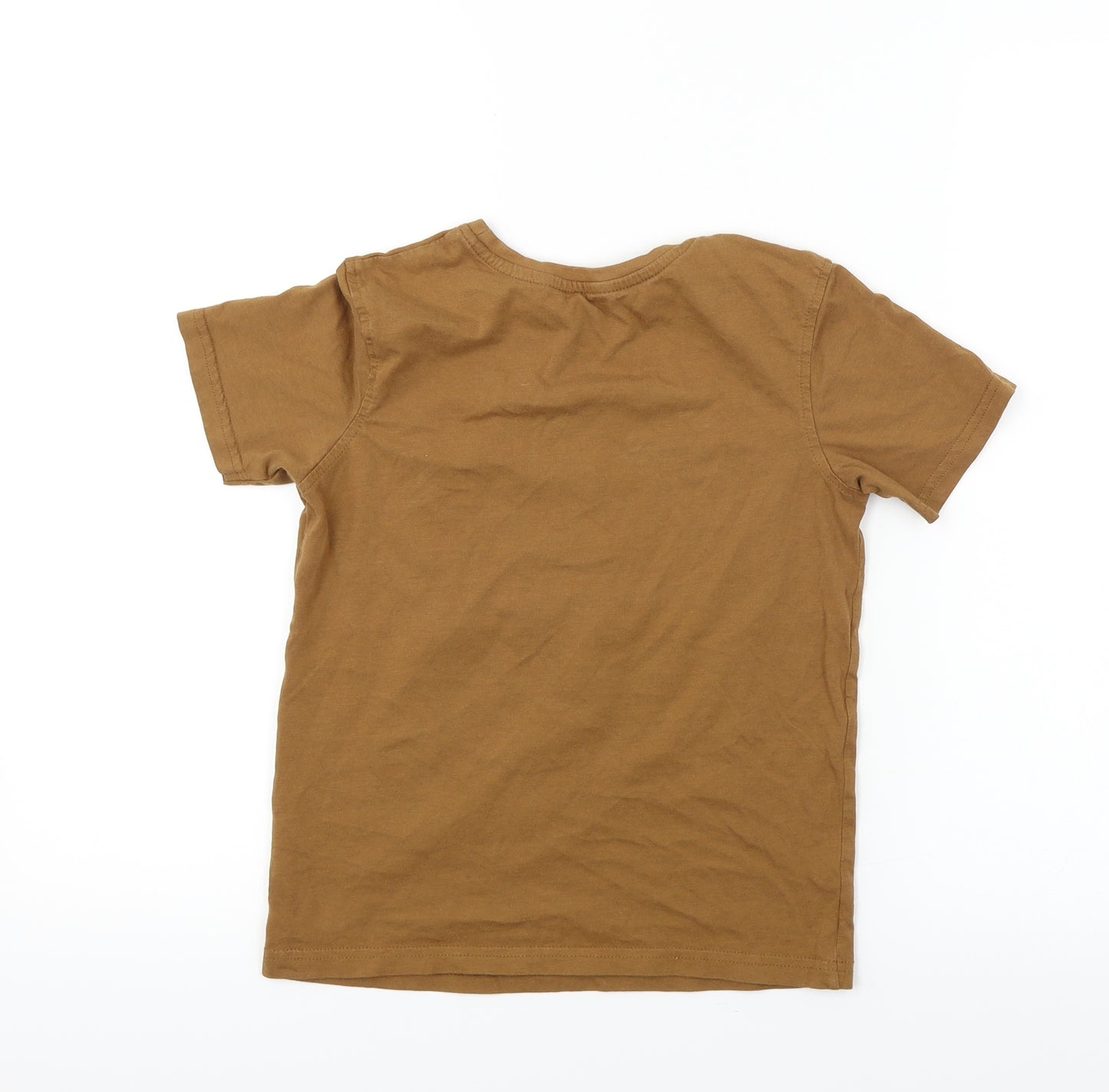 George  Boys Brown   Basic T-Shirt Size 8-9 Years