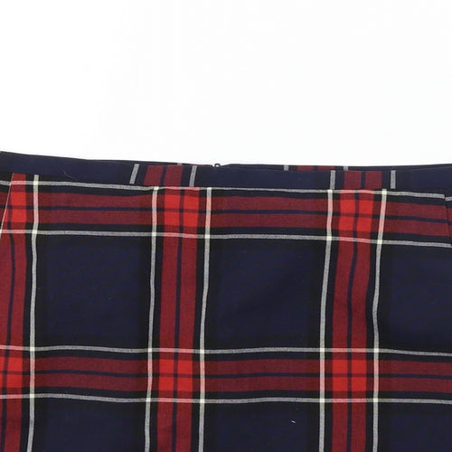 New Look  Womens Blue Check  A-Line Skirt Size 16