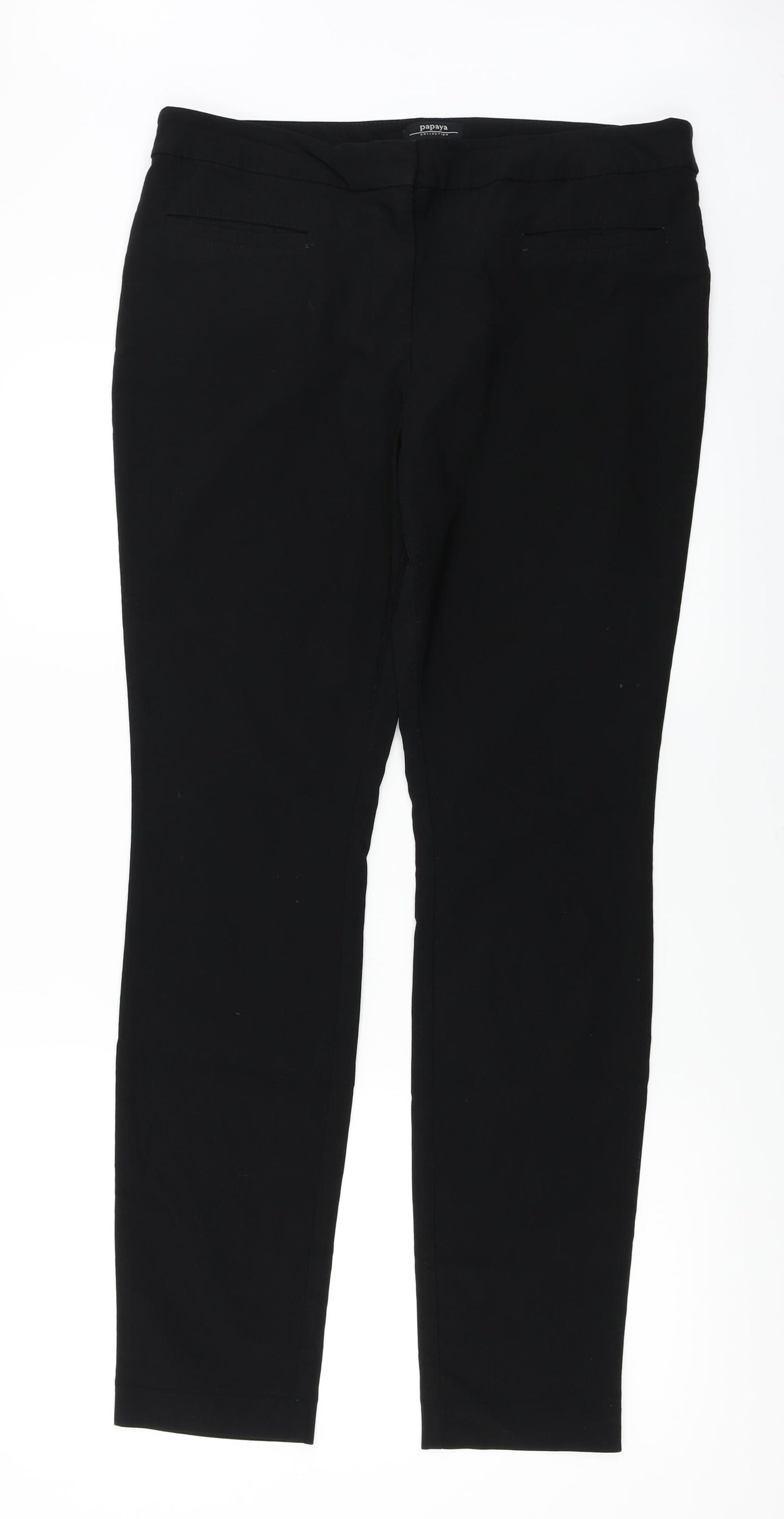 Papaya  Womens Black   Trousers  Size 12 L27 in
