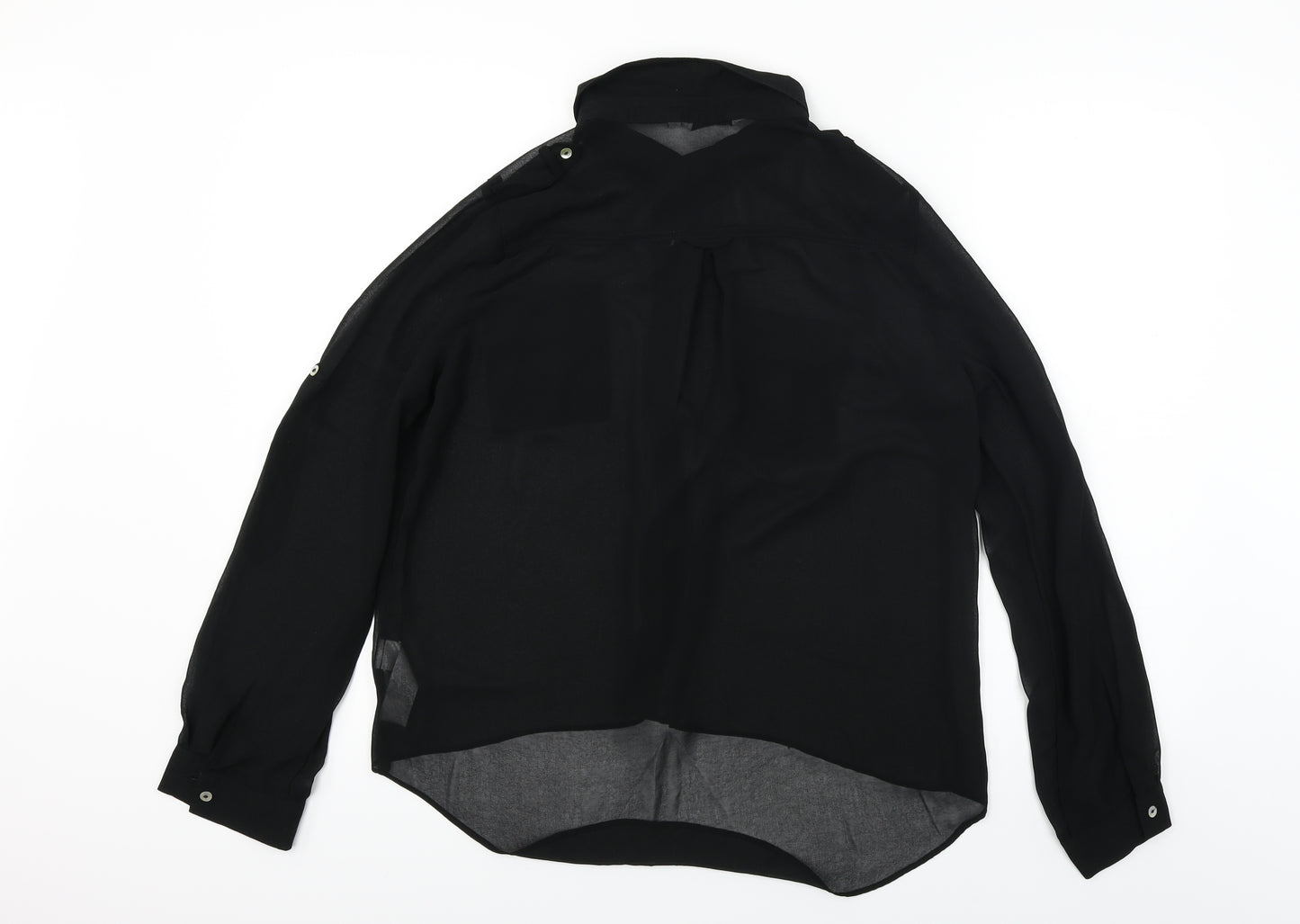 New Look  Womens Black   Basic Button-Up Size 14