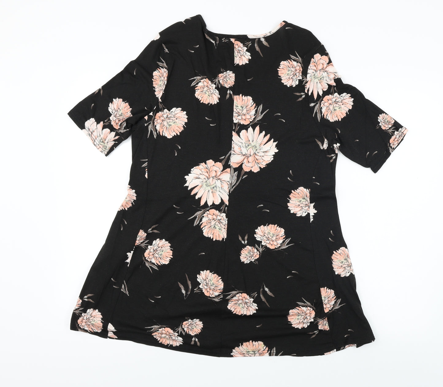 Origionals   Womens Black Floral  A-Line  Size 16