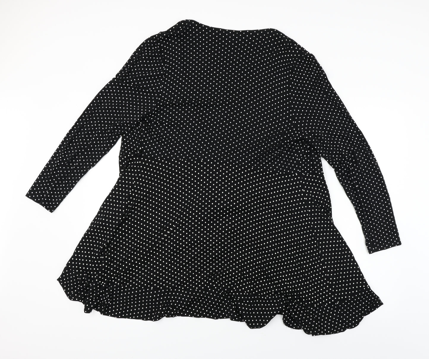 New Look  Womens Black Polka Dot  Cardigan Jumper Size 18